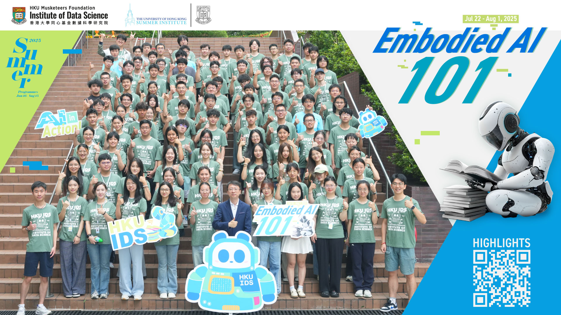 Exploring the Frontiers of Embodied AI with HKU IDS: Summer Course IDSS 2501 “Embodied AI 101”