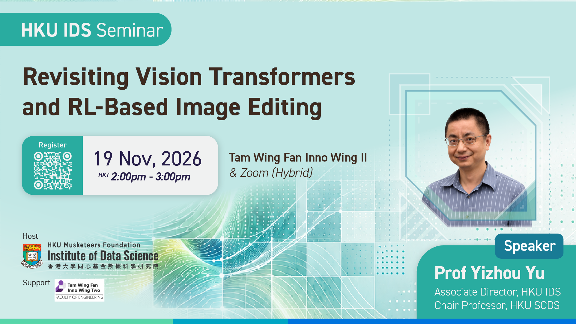 HKU IDS Seminar: Revisiting Vision Transformers and RL-Based Image Editing